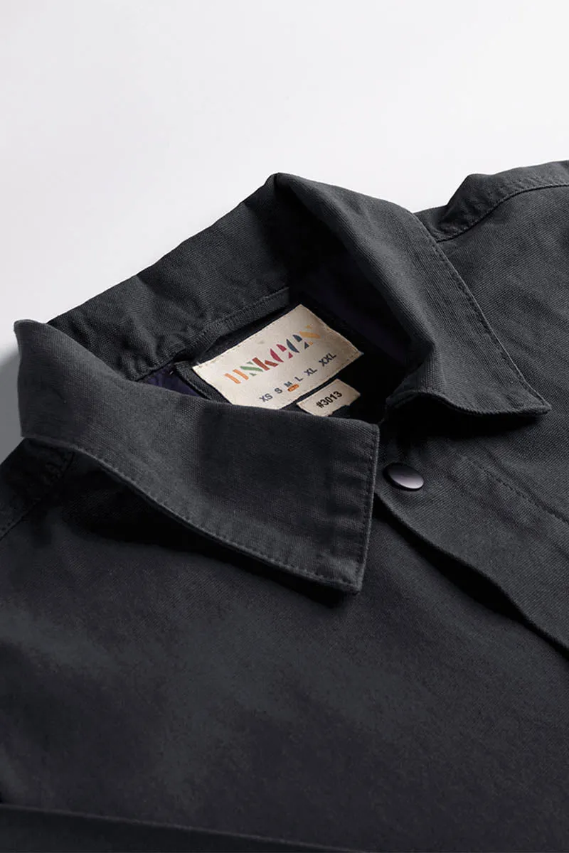 3013 Button Coach Jacket | Charcoal