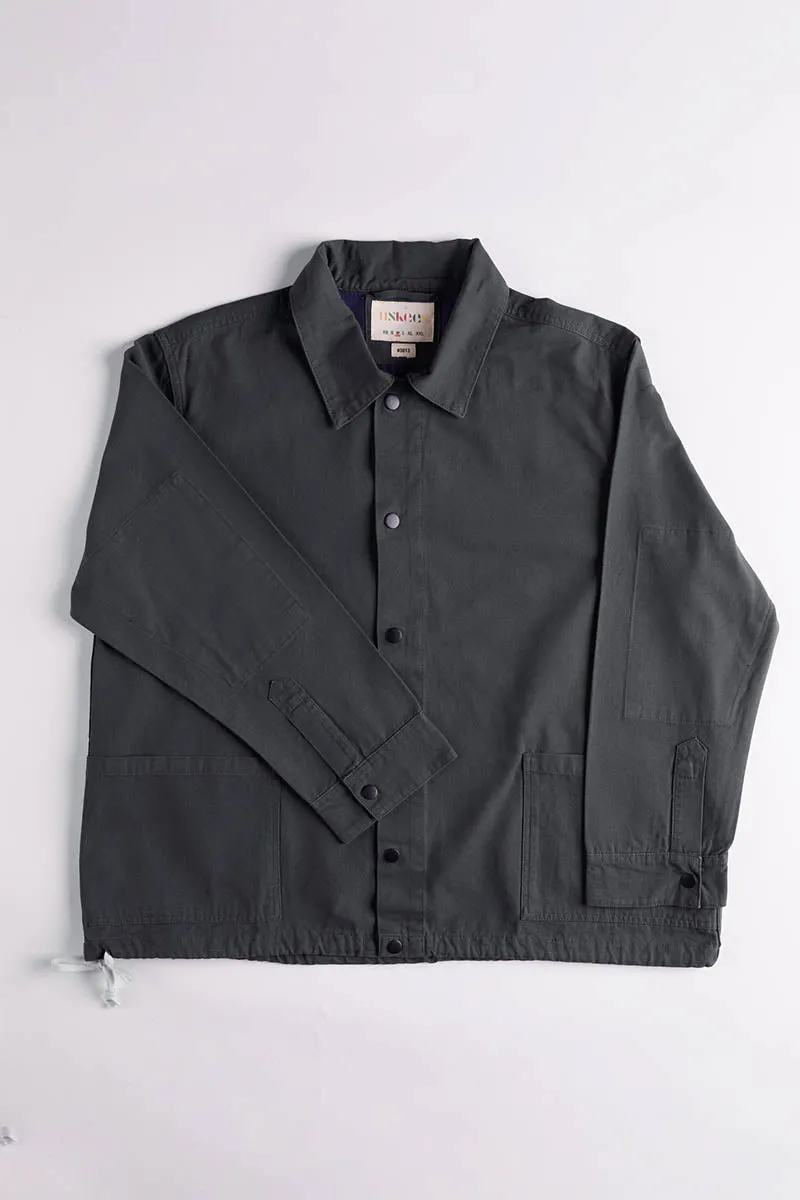 3013 Button Coach Jacket | Charcoal