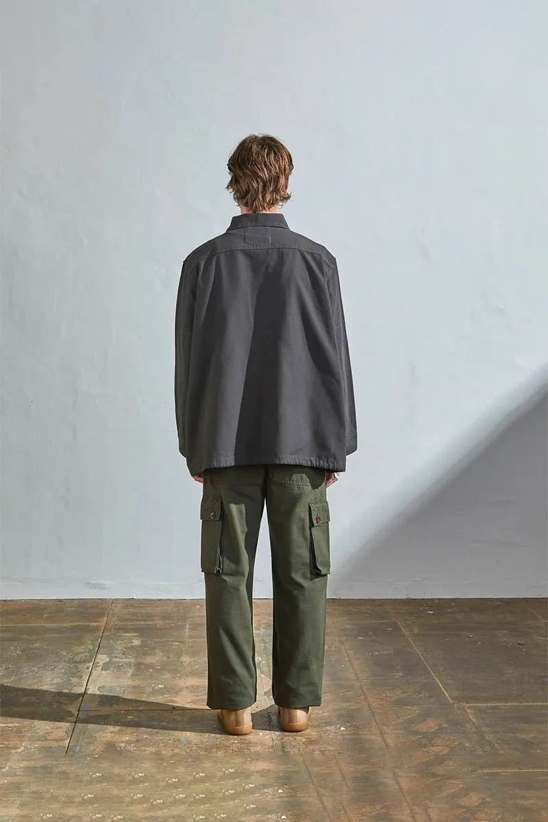 3013 Button Coach Jacket | Charcoal