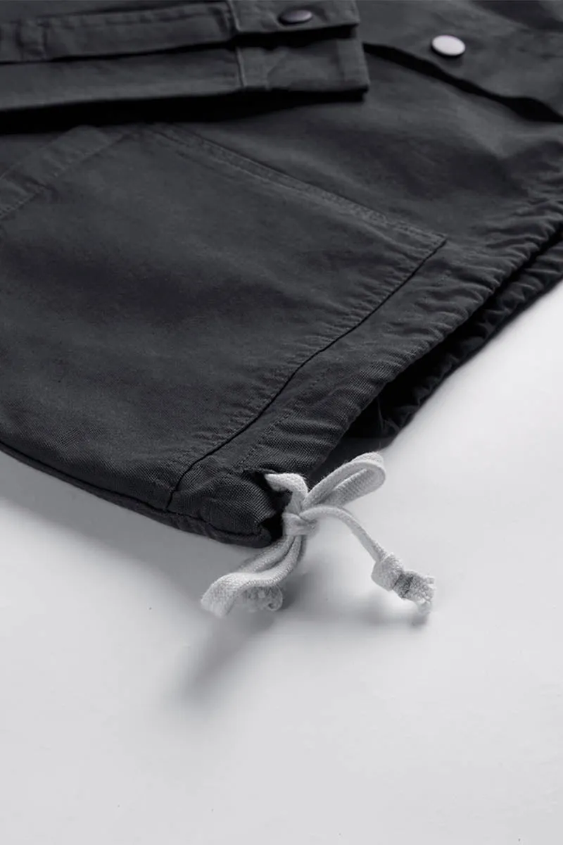 3013 Button Coach Jacket | Charcoal