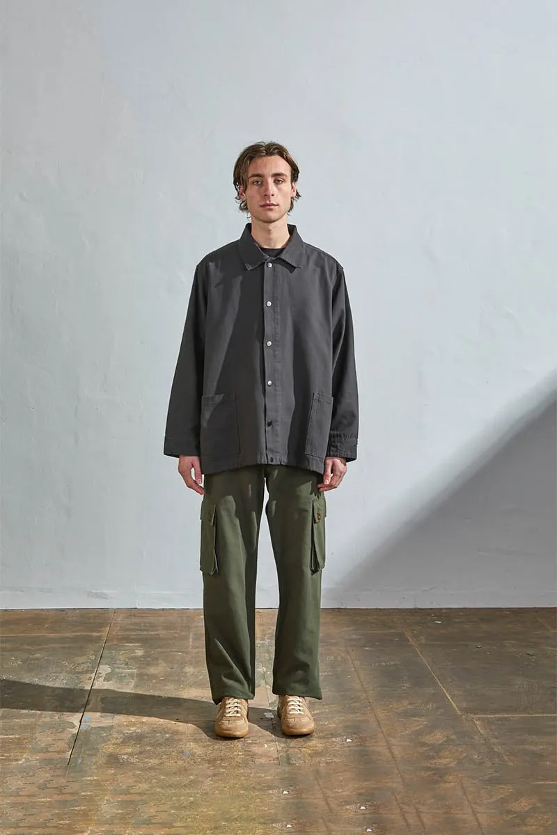 3013 Button Coach Jacket | Charcoal