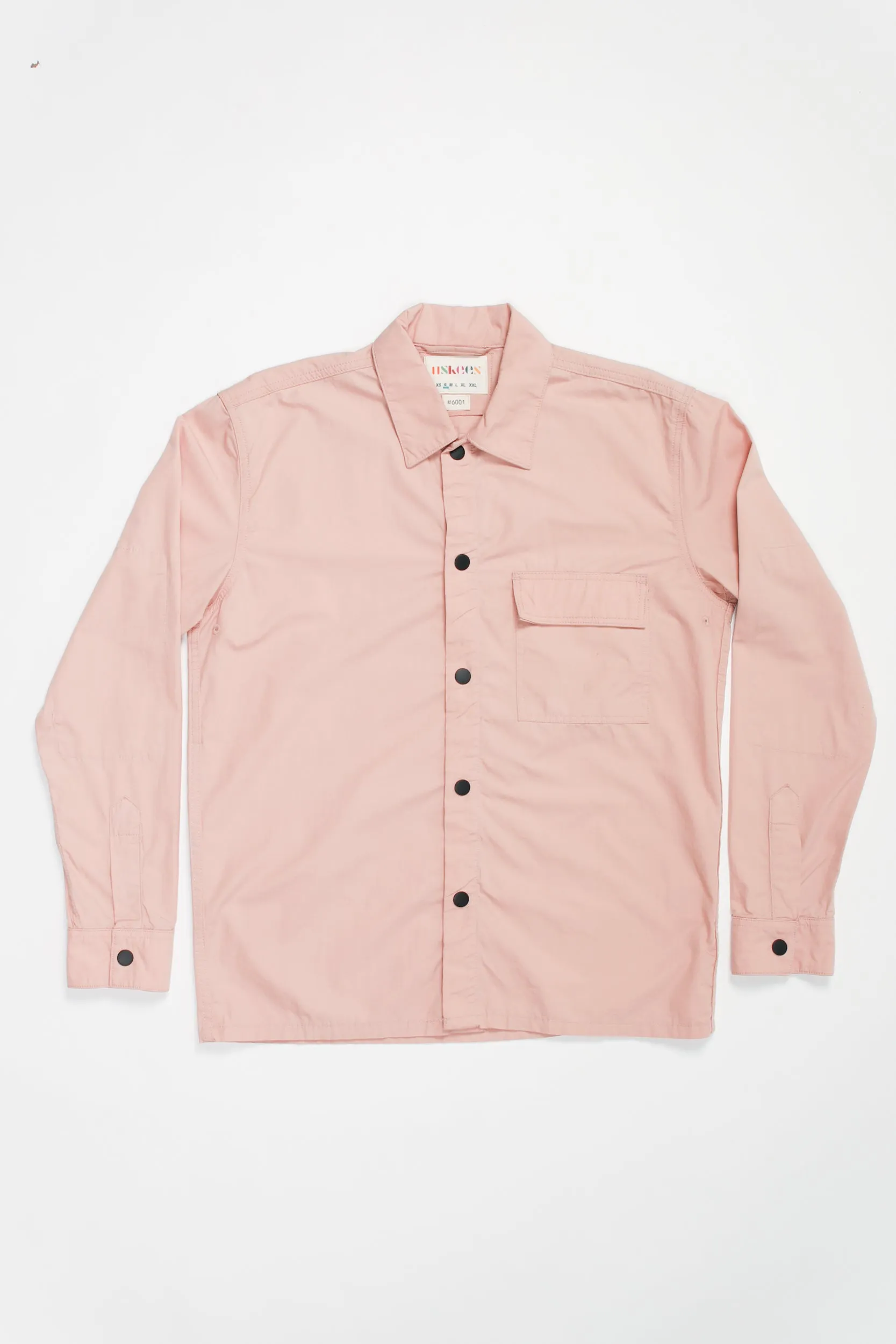 6001 Lightweight Buttoned Overshirt | Dusty Pink