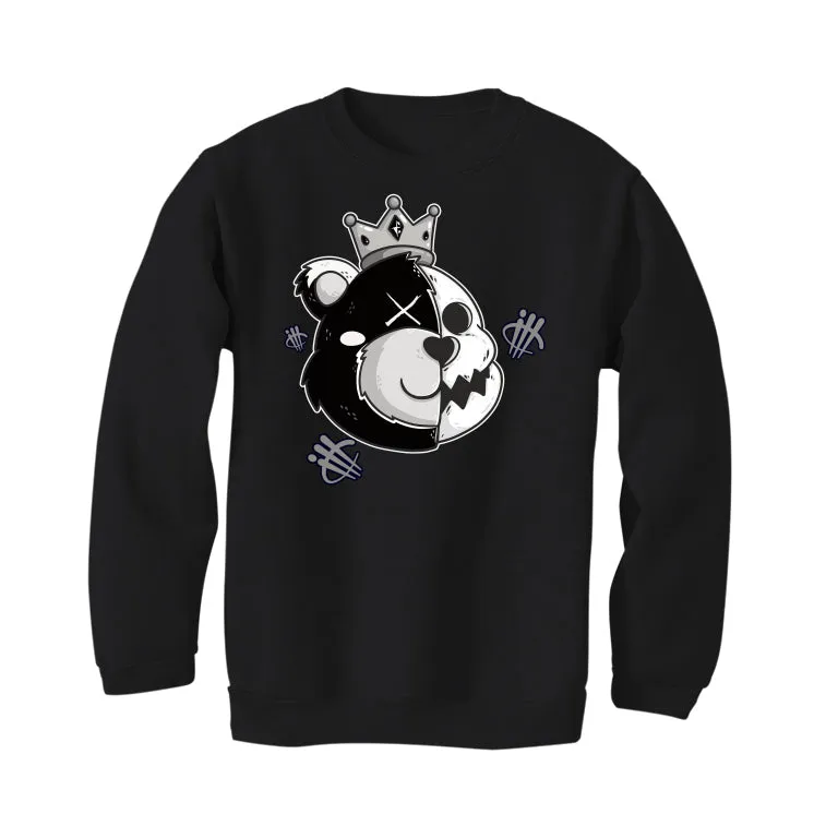 Air Jordan 1 High 85 Black White - Black T-Shirt (HALF KING BEAR)