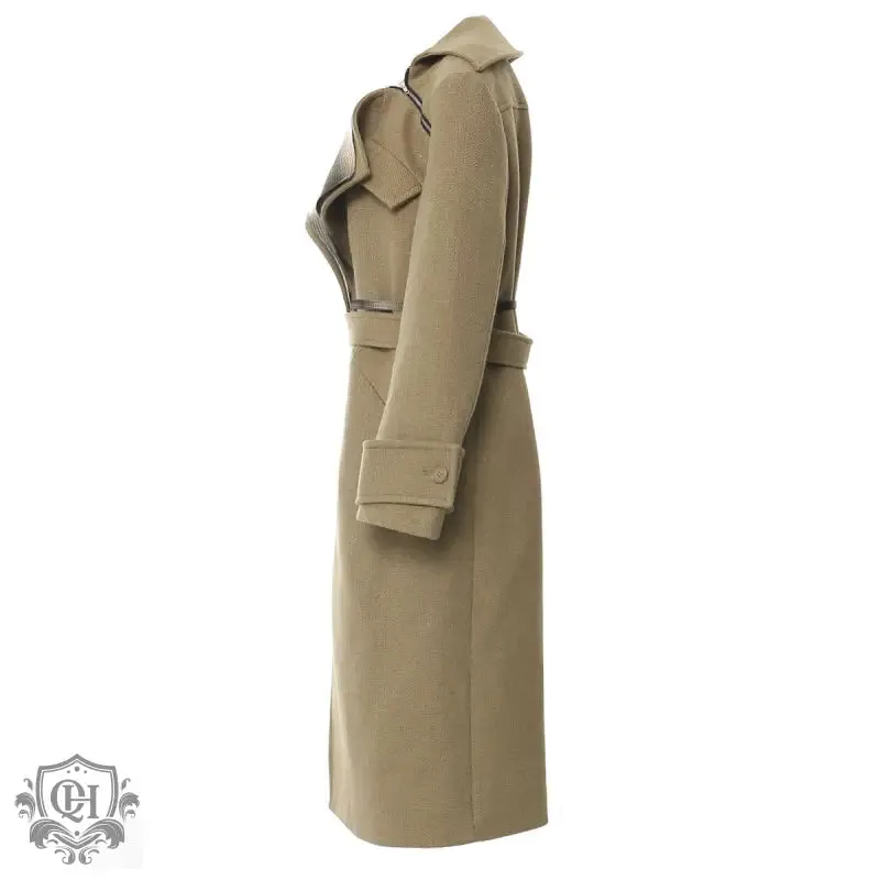 Asymmetrical Belted Coat