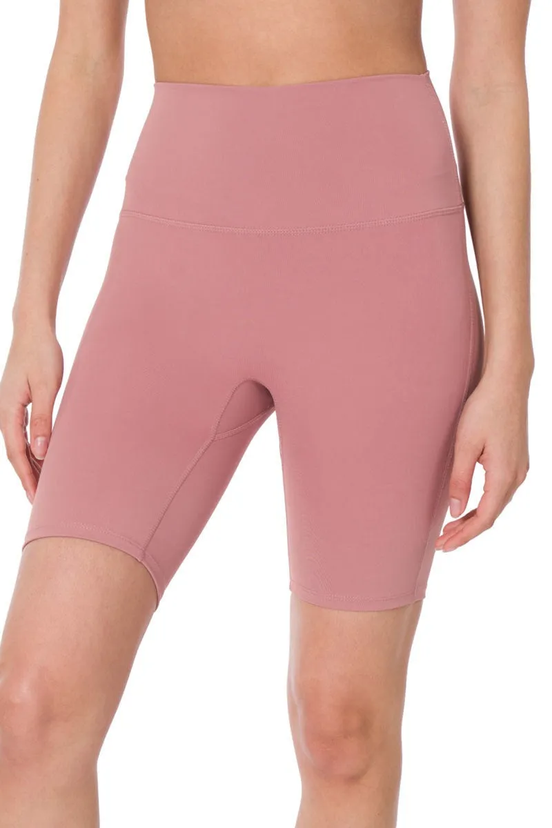 Athletic High Rise Biker Shorts