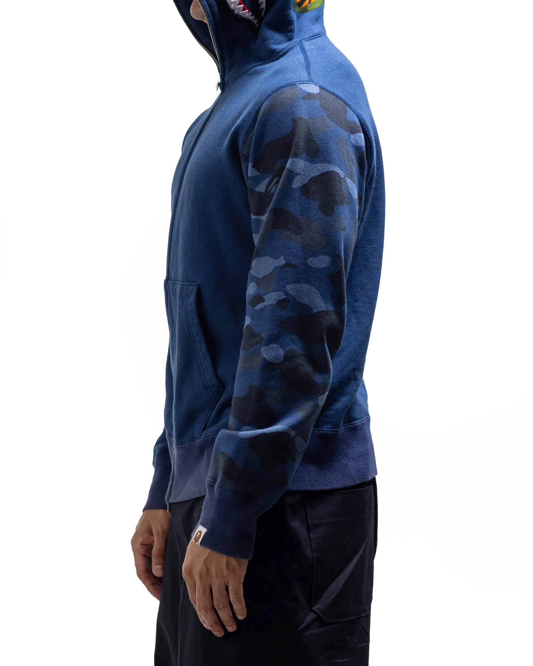 Bape Zip Up Hoodie - Blue