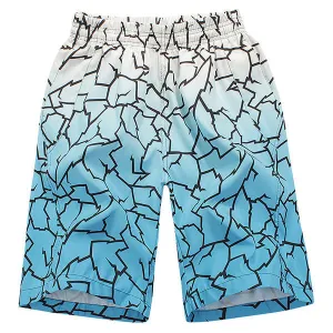 Beach Swimming Breathable Comfortable Lightning Printed Beach Shorts for Men