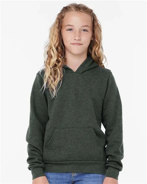 BELLA   CANVAS Youth Sponge Fleece Hoodie 3719Y