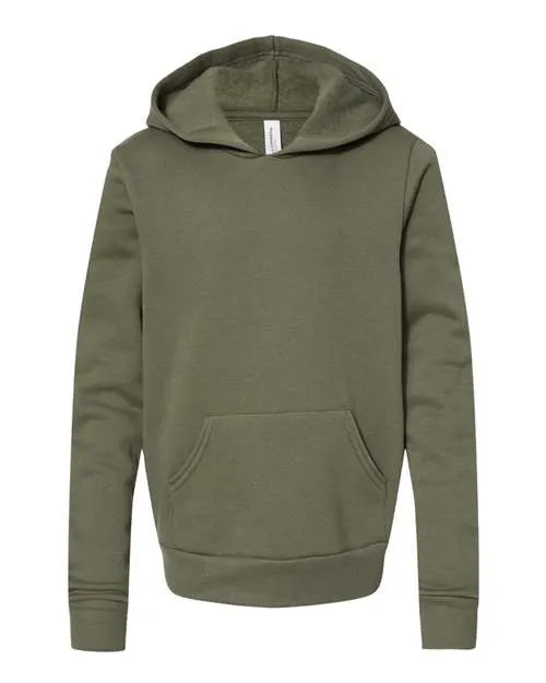 BELLA   CANVAS Youth Sponge Fleece Hoodie 3719Y