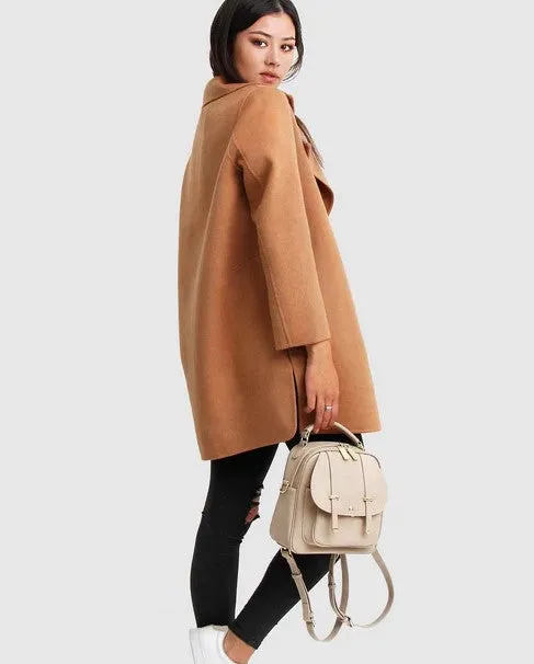 Belle & Bloom Ex Boyfriend Wool Blend Oversized Jacket Camel