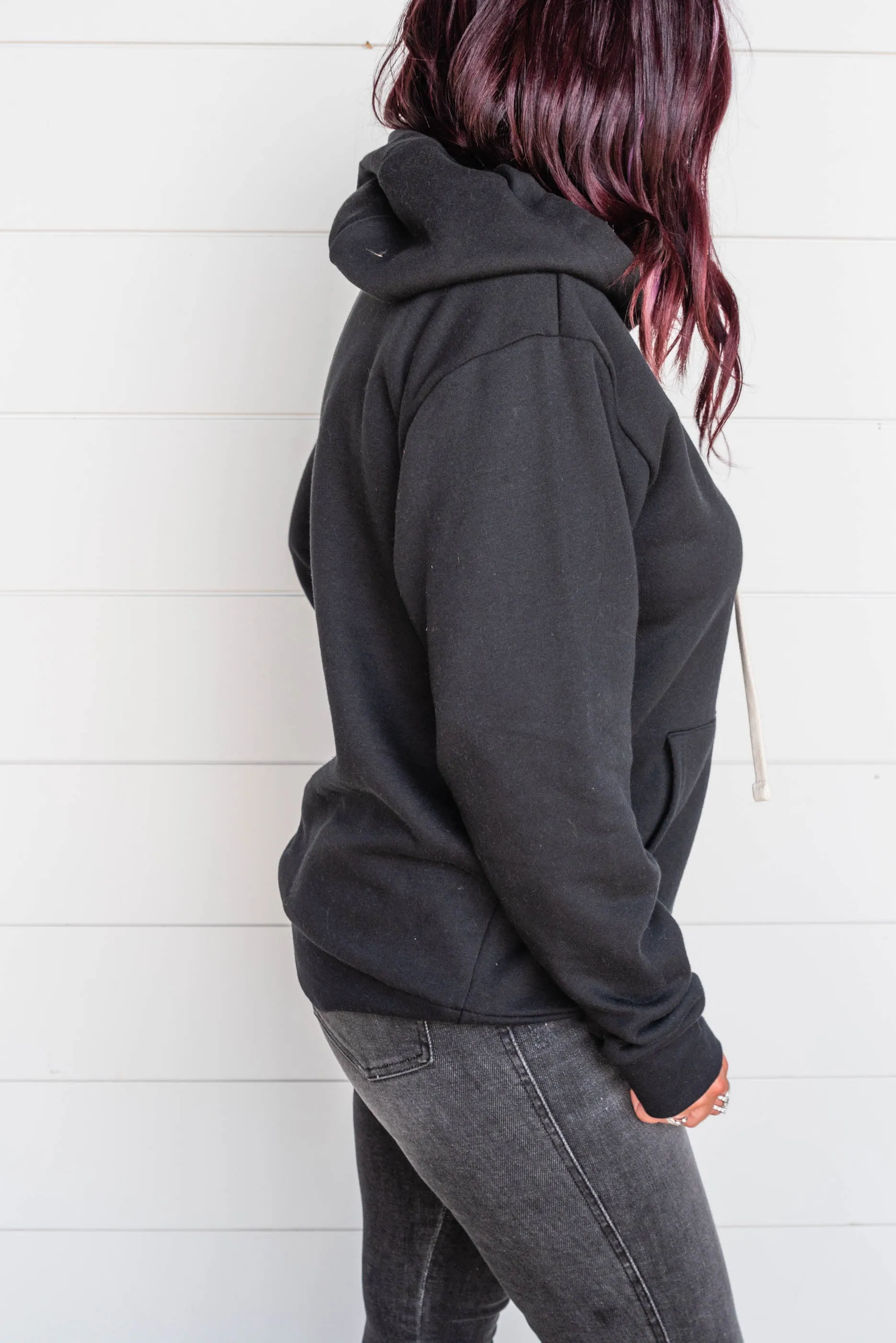 Black Football Hoodie**