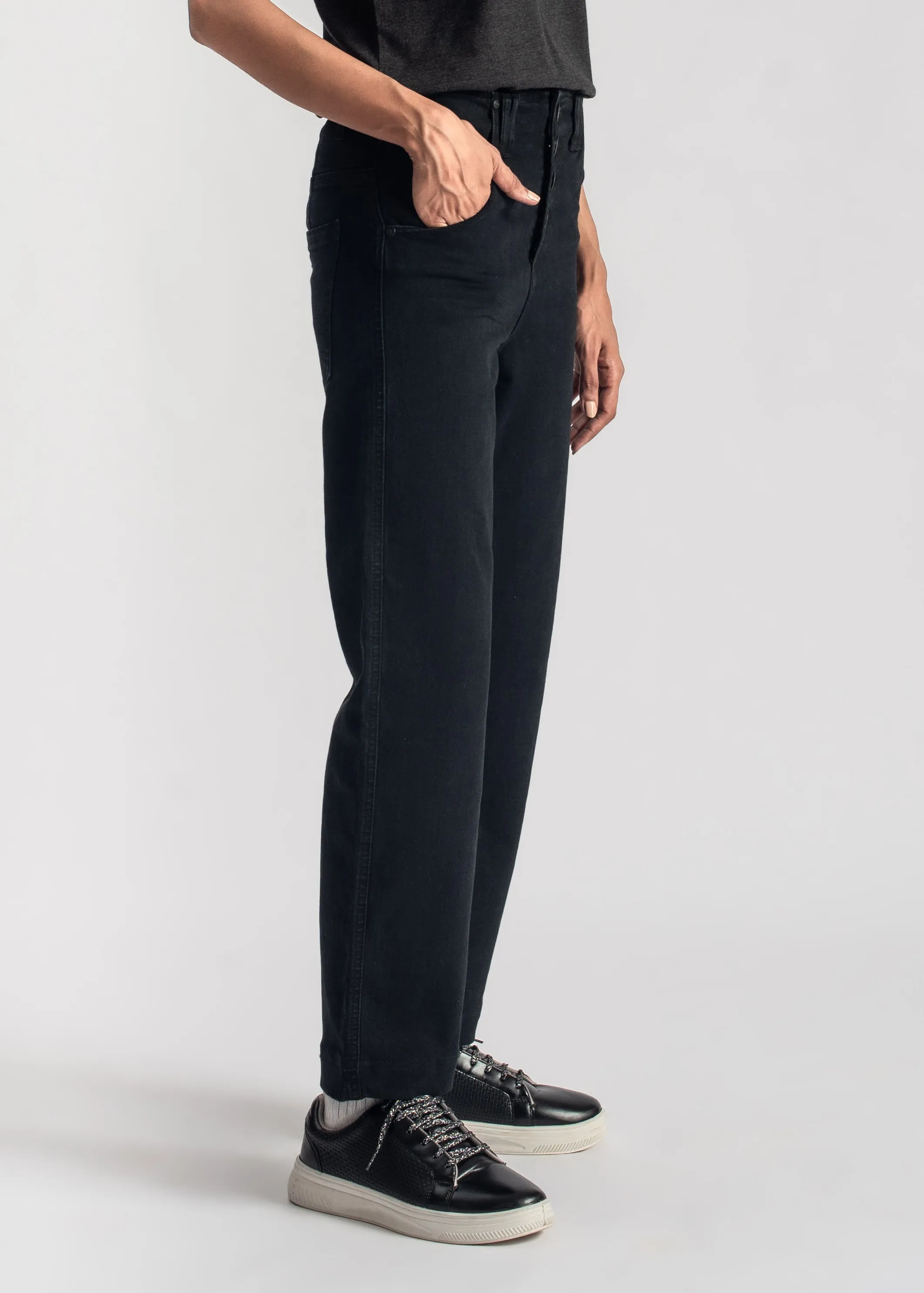 Black Pamela Mom Jeans