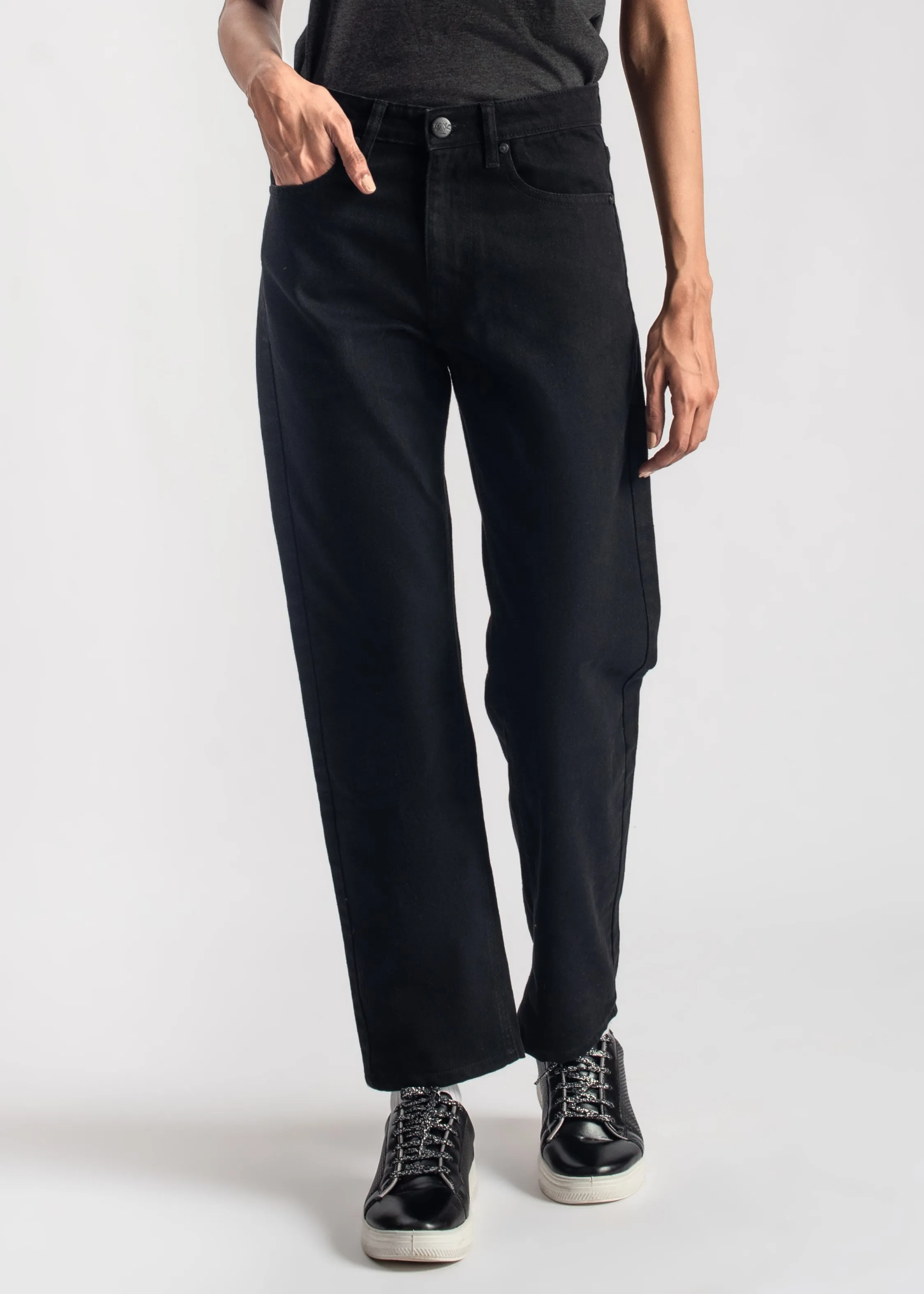 Black Pamela Mom Jeans