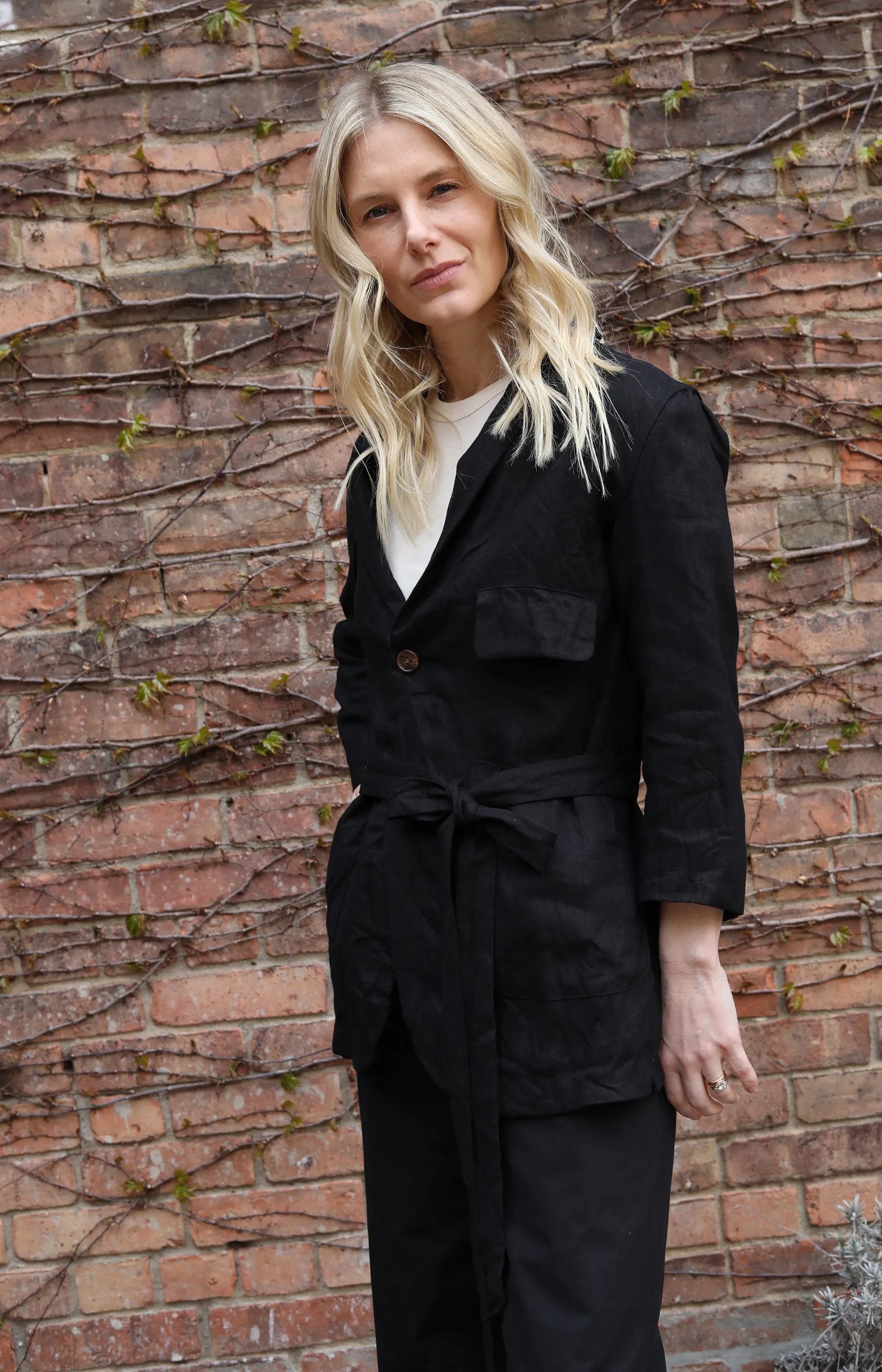 Black Three Pocket Blazer