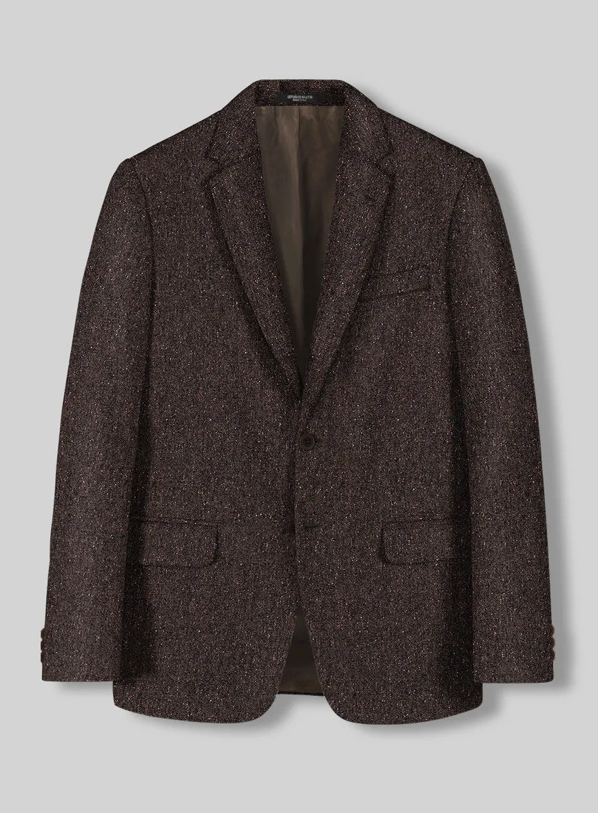 Brown Flecks Donegal Tweed Jacket