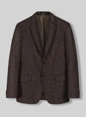 Brown Flecks Donegal Tweed Jacket