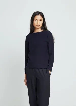 Carded Lambswool Crewneck Sweater