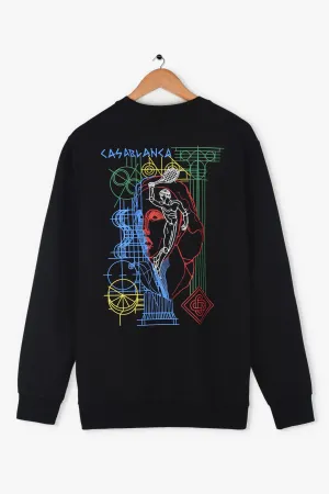 CASABLANCA TENNIS PLAY IN PROGESS SWEATSHIRT