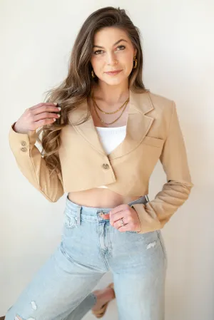 chic   edgy crop jacket