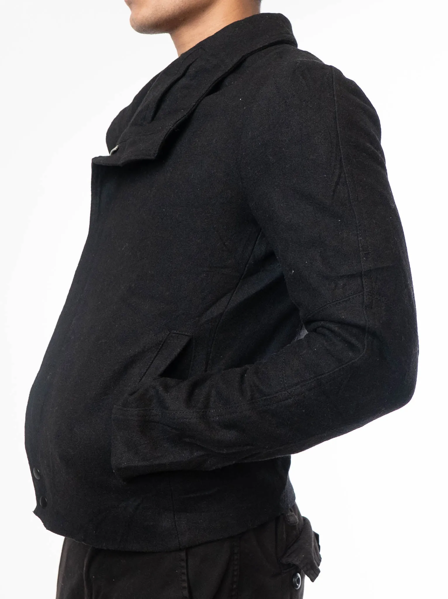 Codes Combine Wool Rider Jacket