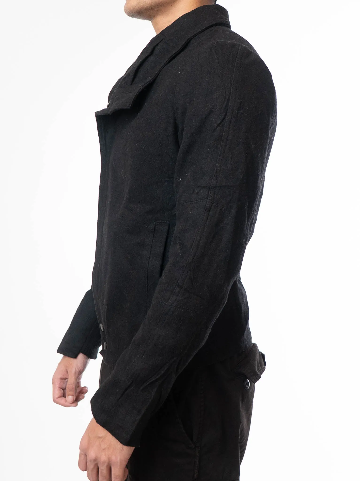 Codes Combine Wool Rider Jacket