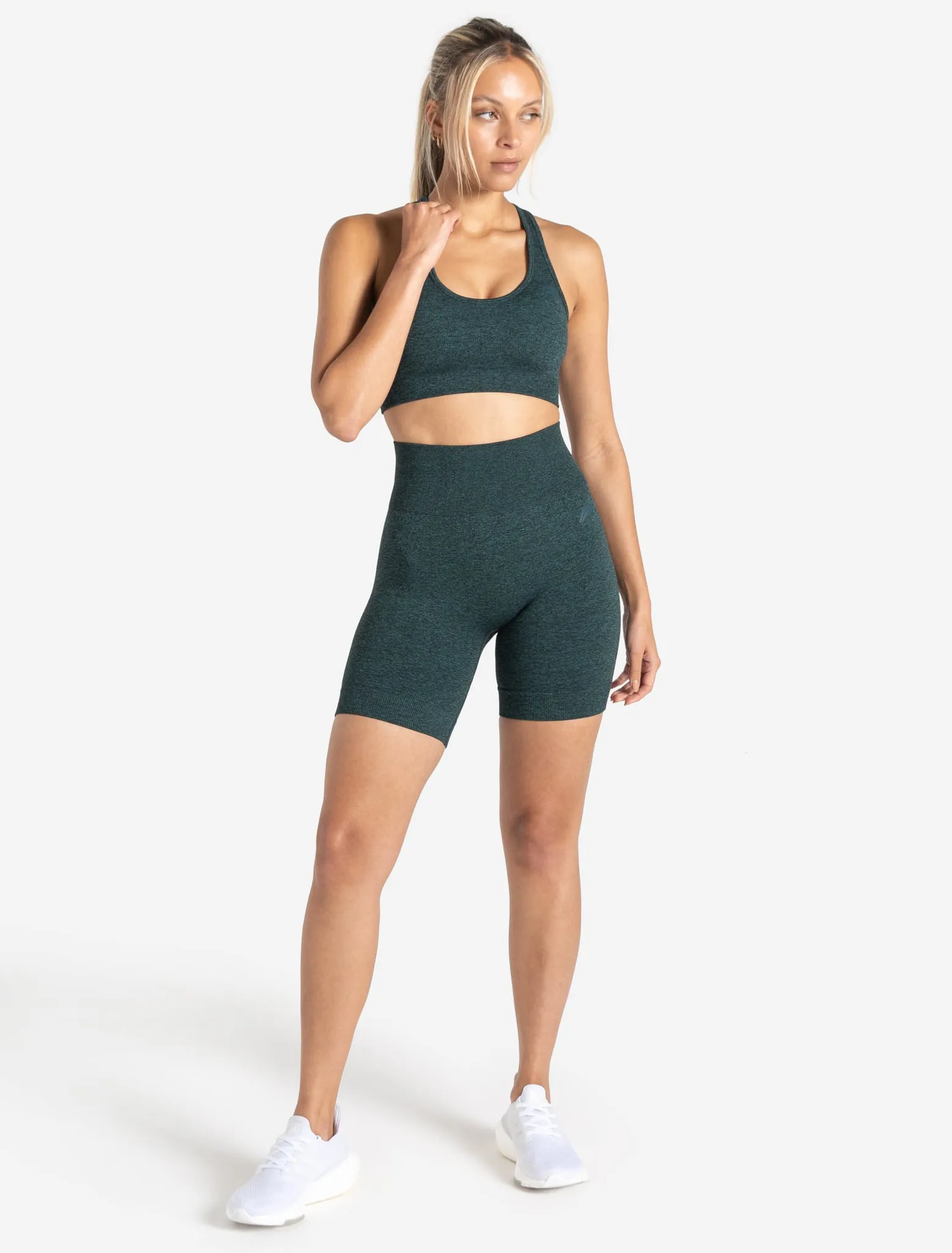 Core Seamless Shorts - Teal Marl