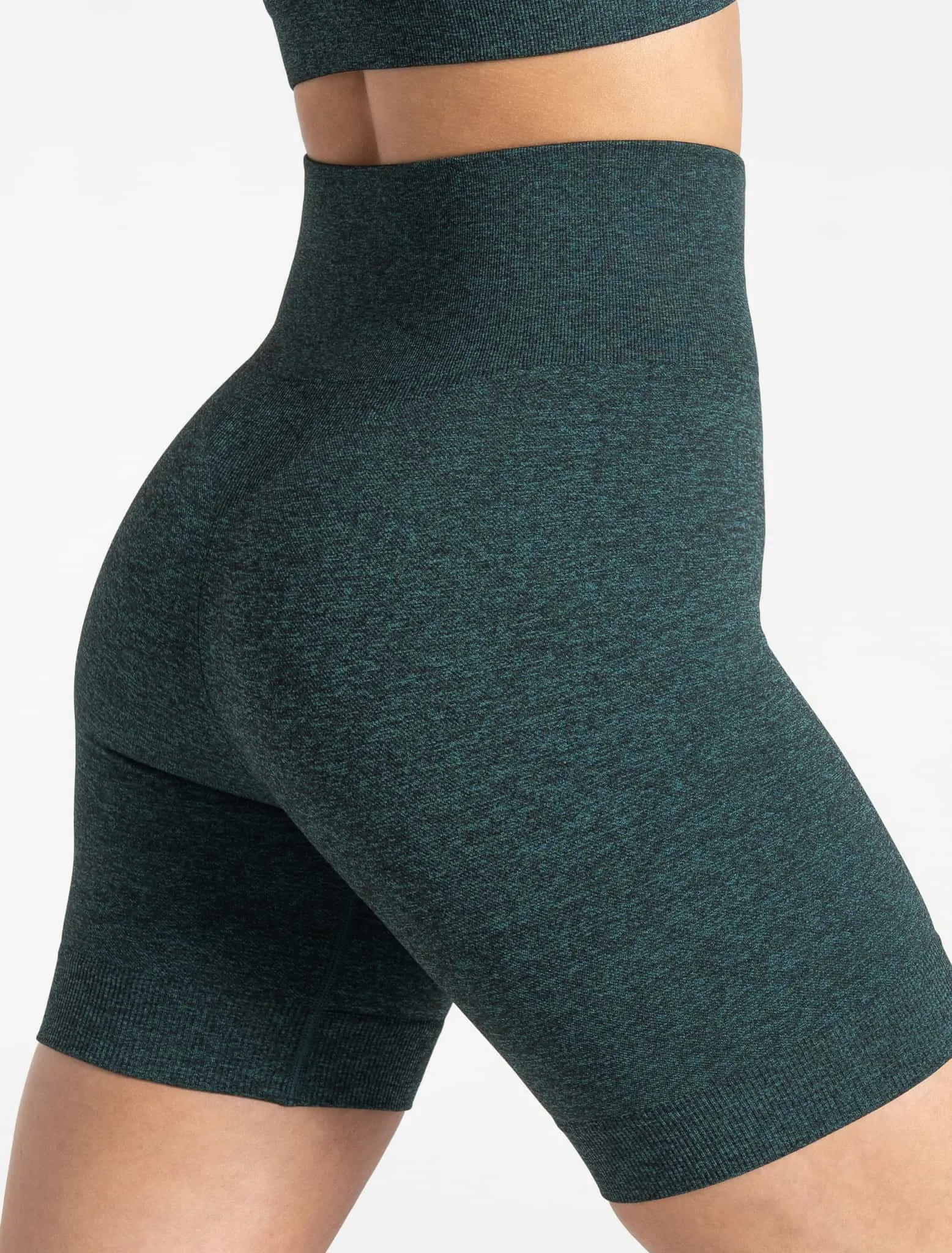 Core Seamless Shorts - Teal Marl