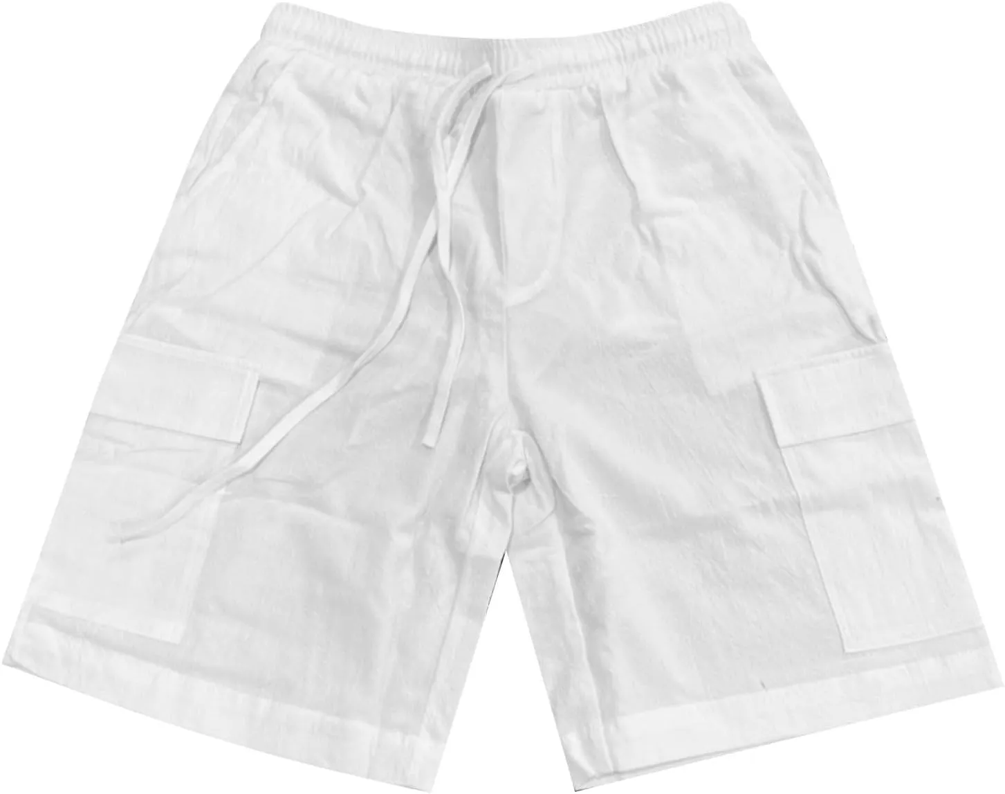Cotton Linen Shorts for Men Casual Solid Color Baggy Shorts Breathable Pants Gym Running Thin Pants 2025 Summer