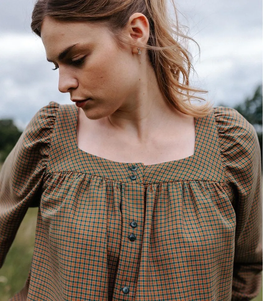 Cousette - Moreen Plaid in Toffee Cotton Fabric