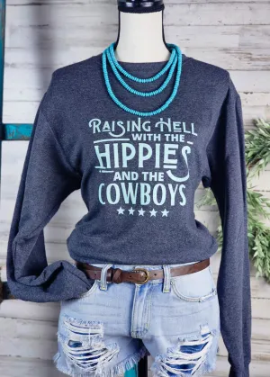 Dark Gray Raising Hell Fleece Pullover