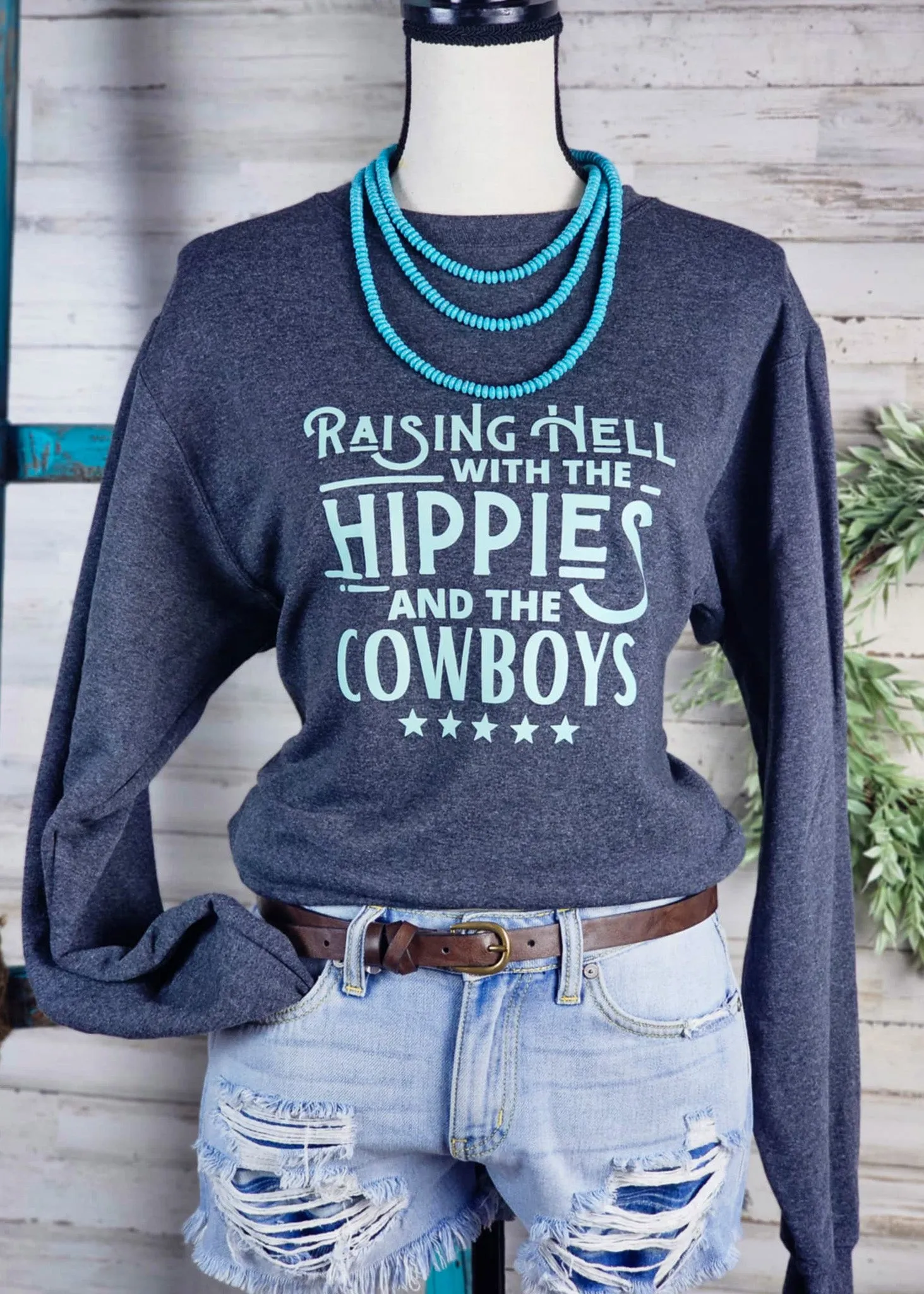 Dark Gray Raising Hell Fleece Pullover