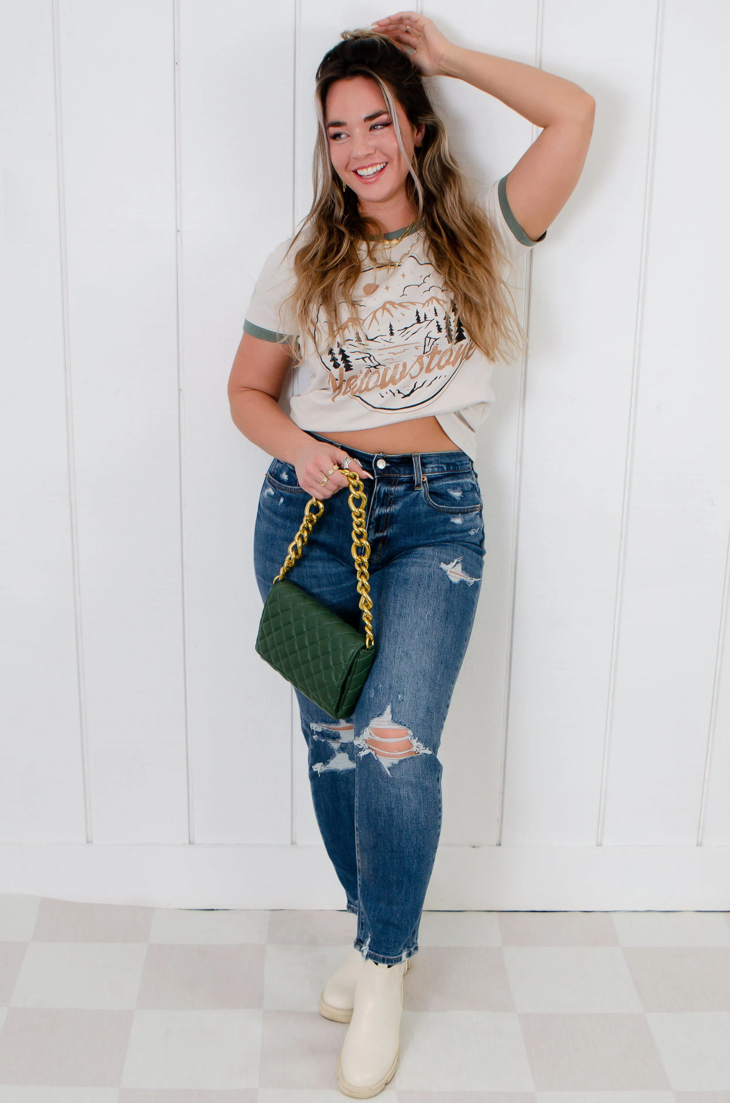Daze A Plus Straight Up High Rise Straight Jeans