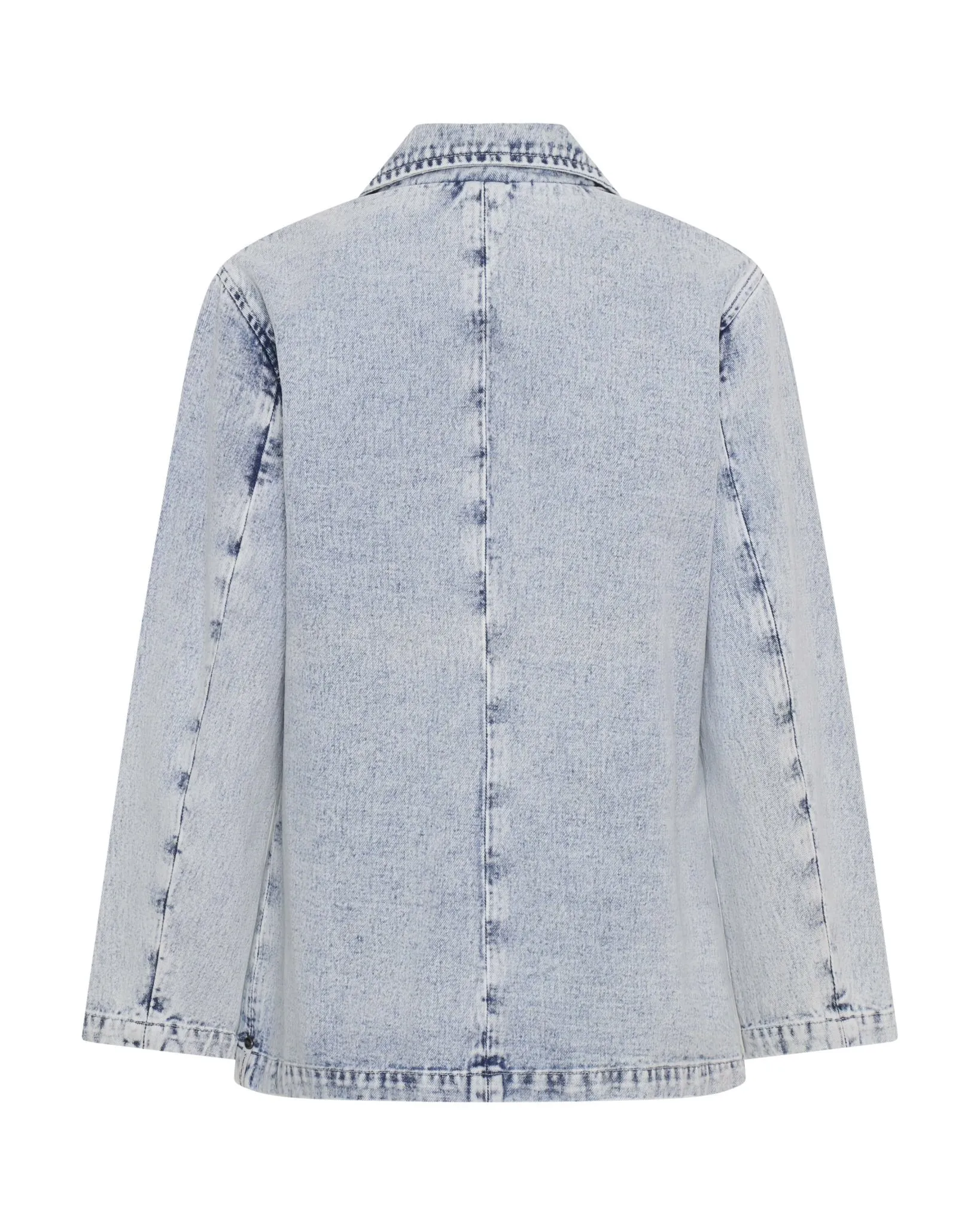 Denim Boyfriend Blazer - Bahama Blue