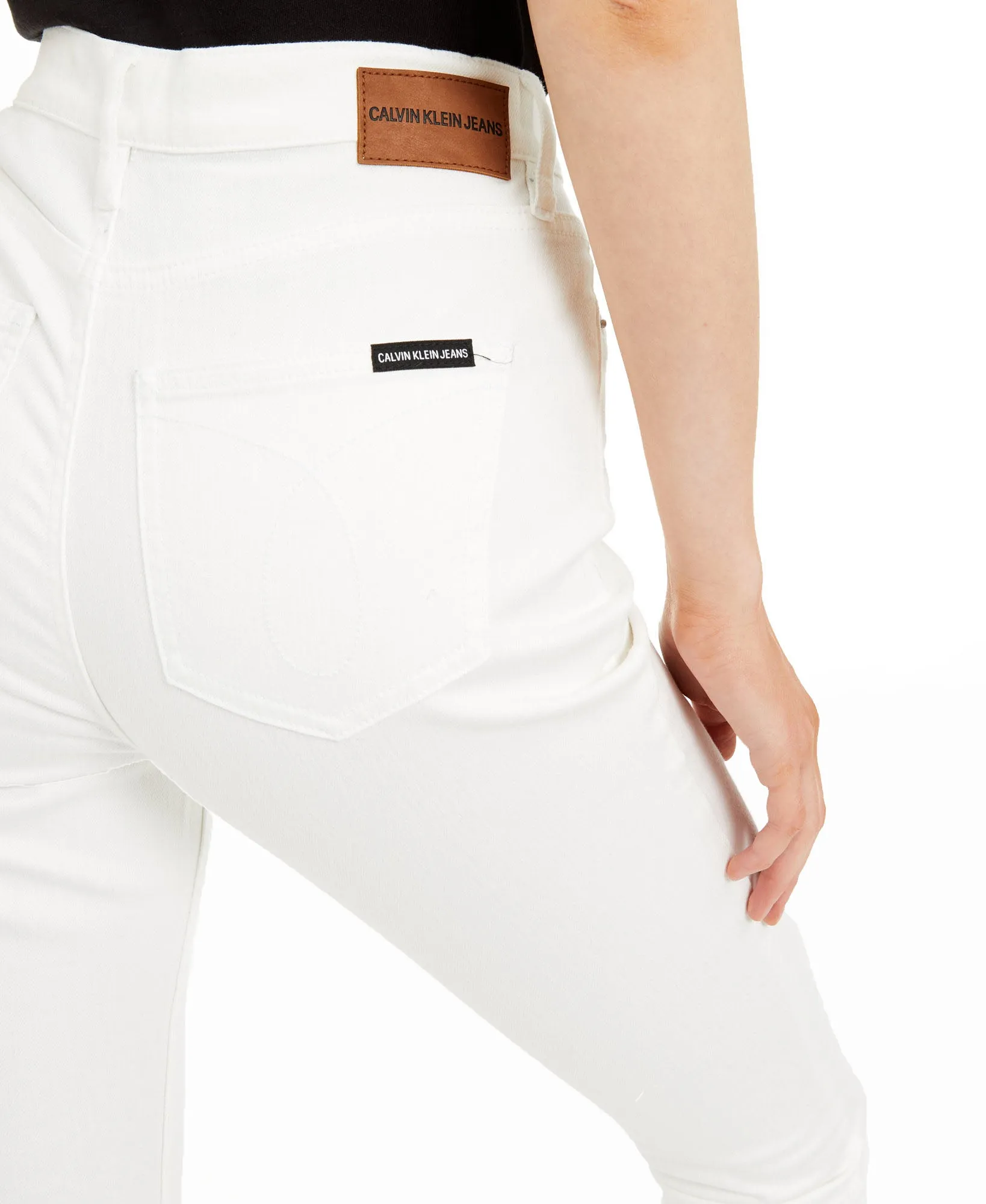Distressed High-Rise Skinny Jeans