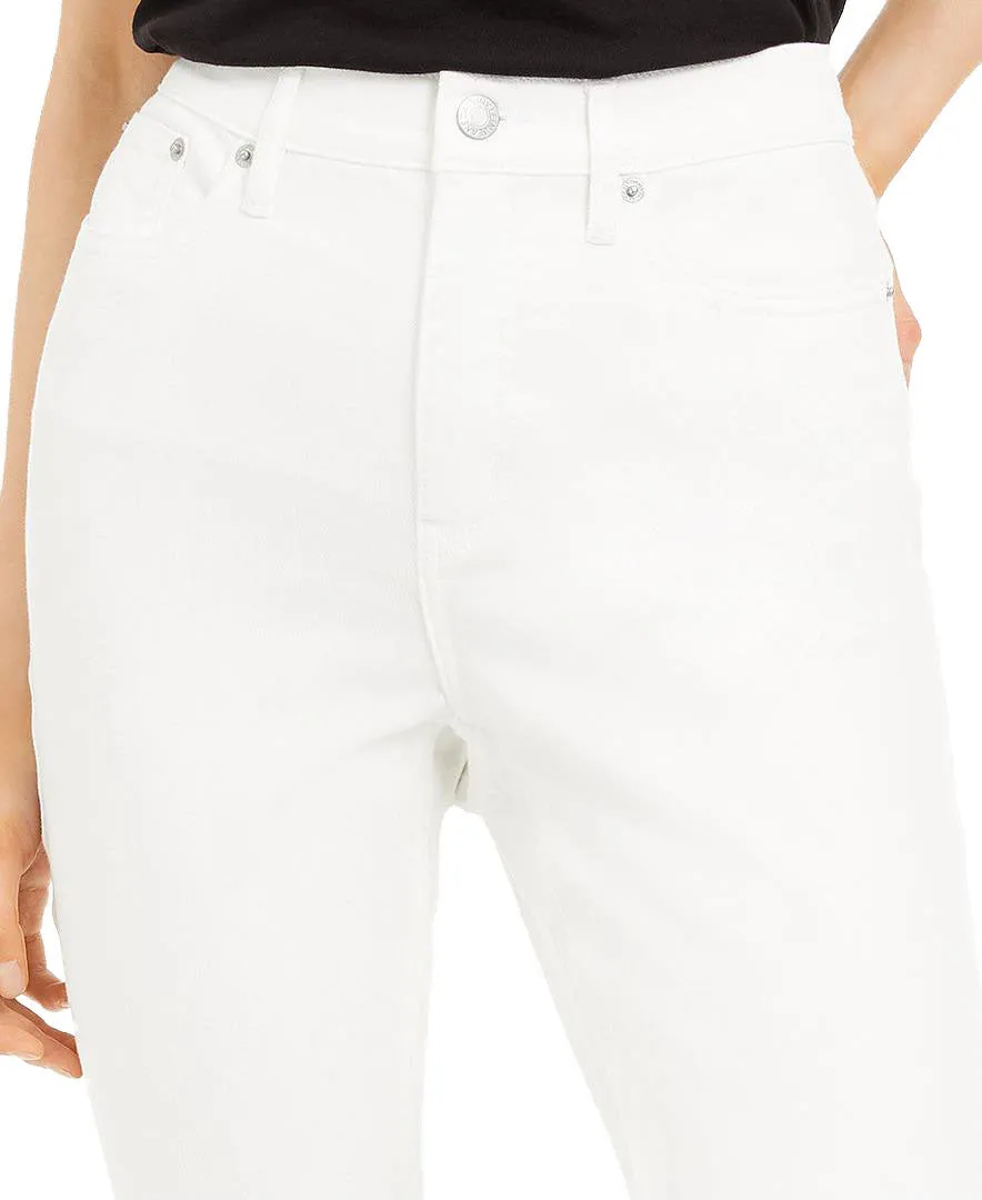 Distressed High-Rise Skinny Jeans