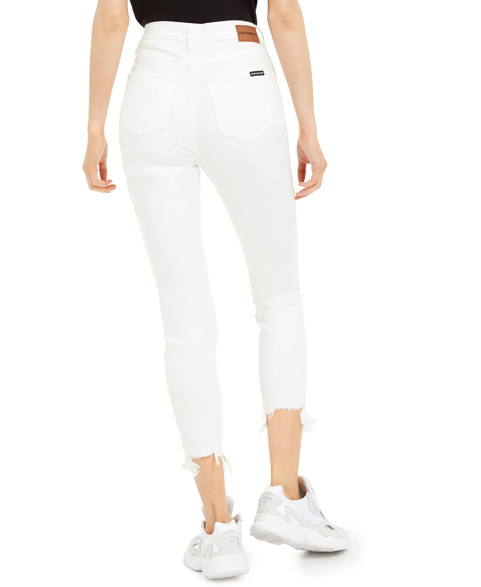 Distressed High-Rise Skinny Jeans