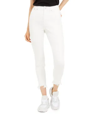Distressed High-Rise Skinny Jeans