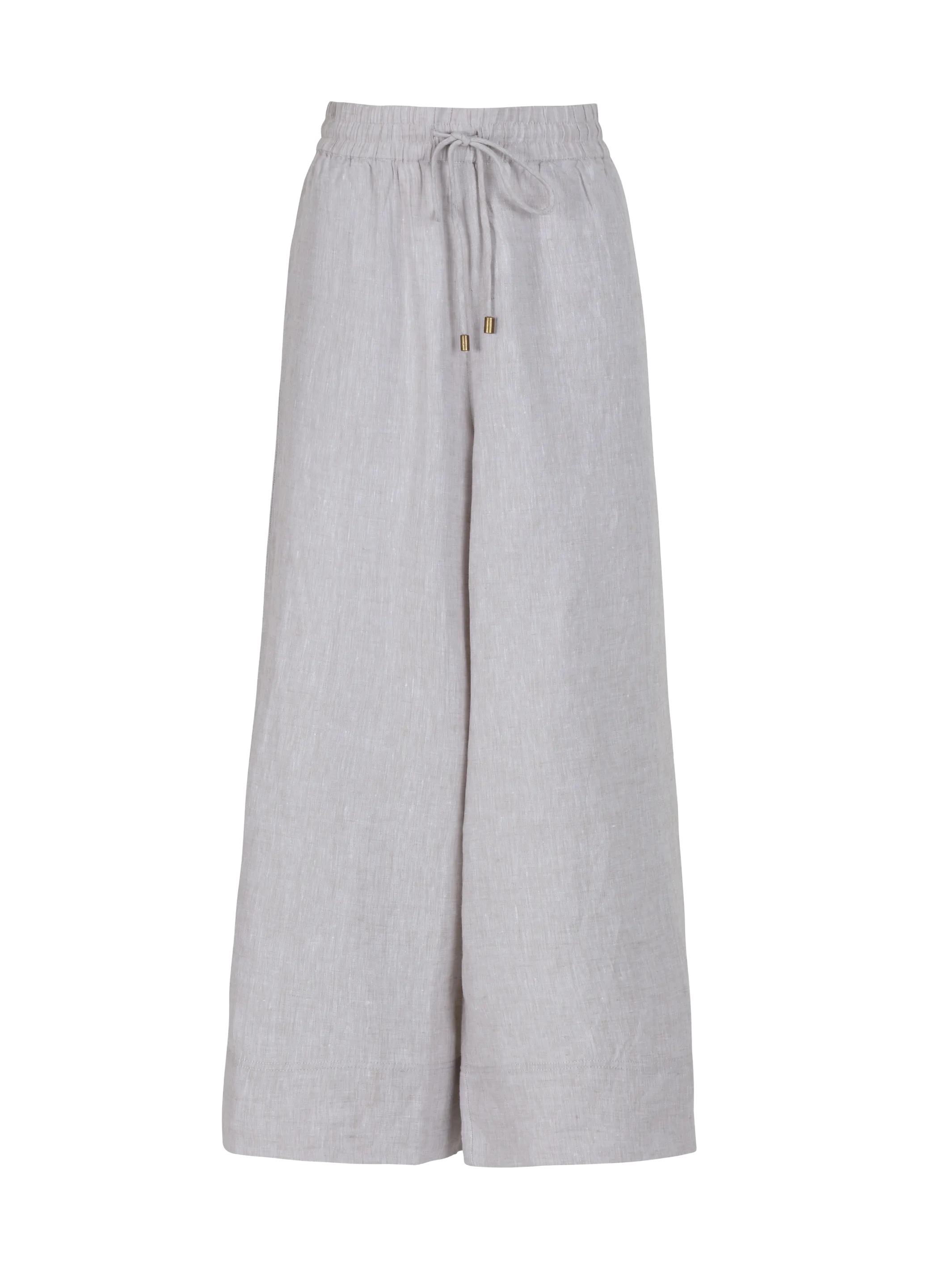 DORIS - Stone Linen Cropped Trouser