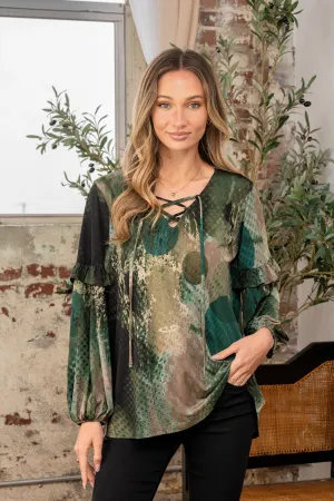Edgy Elegance Top
