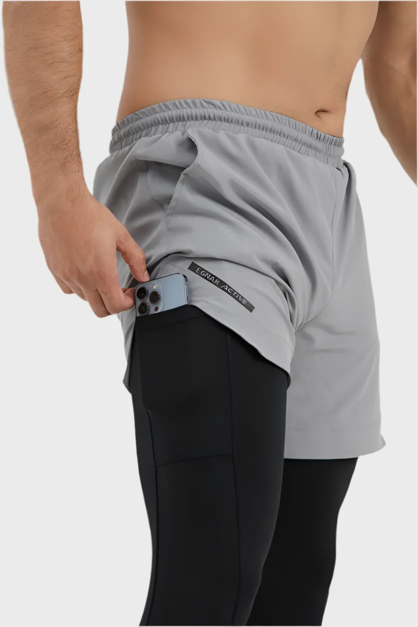 EGNAR TETRA-LITE  2 IN 1 LEGGING  GREY