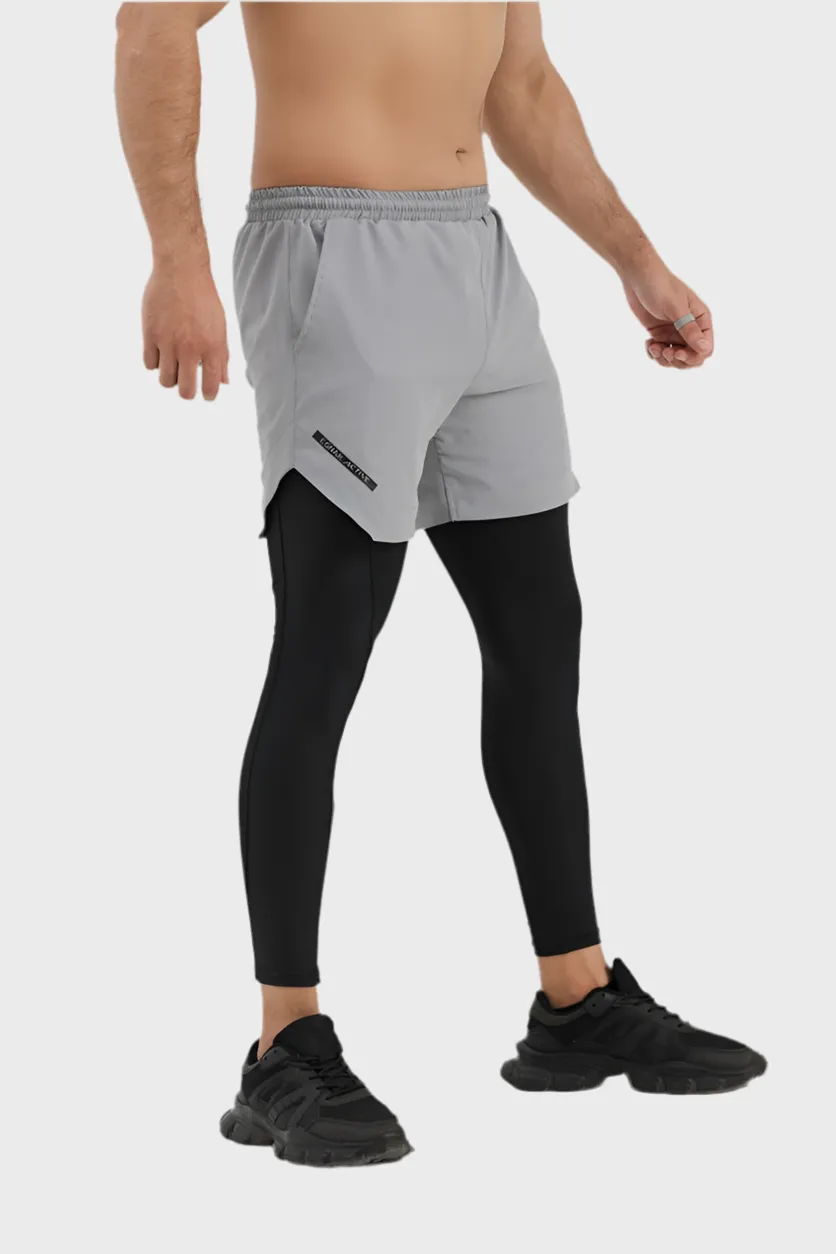 EGNAR TETRA-LITE  2 IN 1 LEGGING  GREY