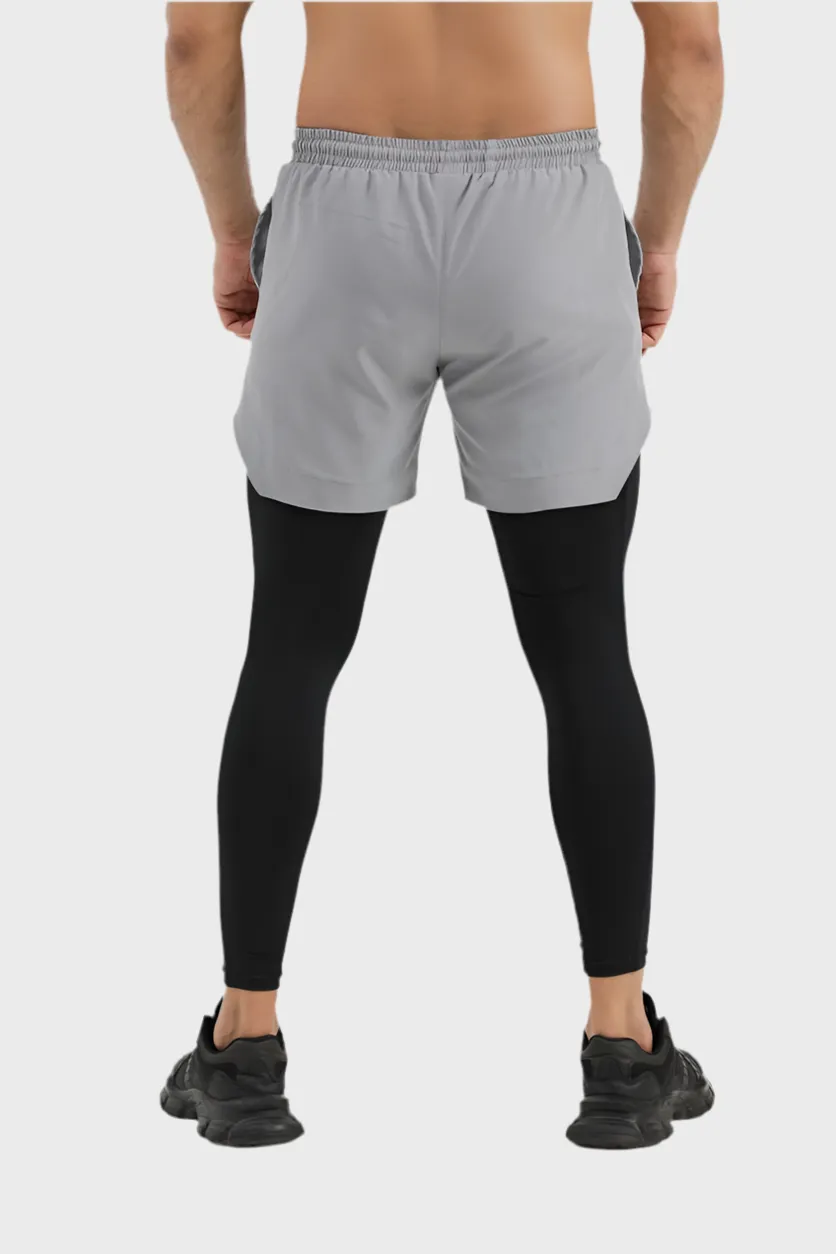 EGNAR TETRA-LITE  2 IN 1 LEGGING  GREY