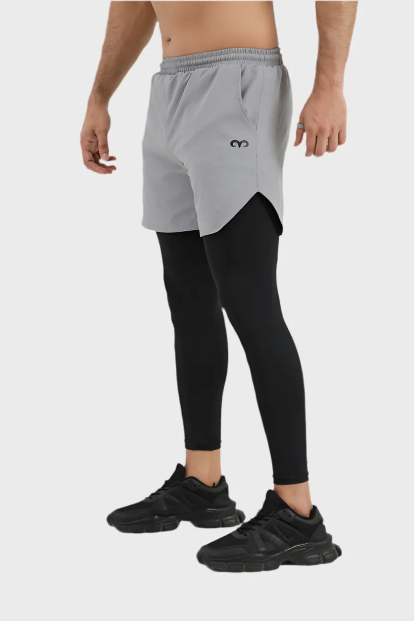 EGNAR TETRA-LITE  2 IN 1 LEGGING  GREY