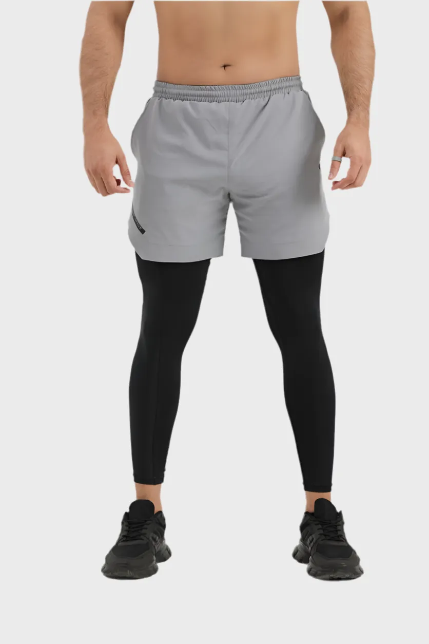 EGNAR TETRA-LITE  2 IN 1 LEGGING  GREY