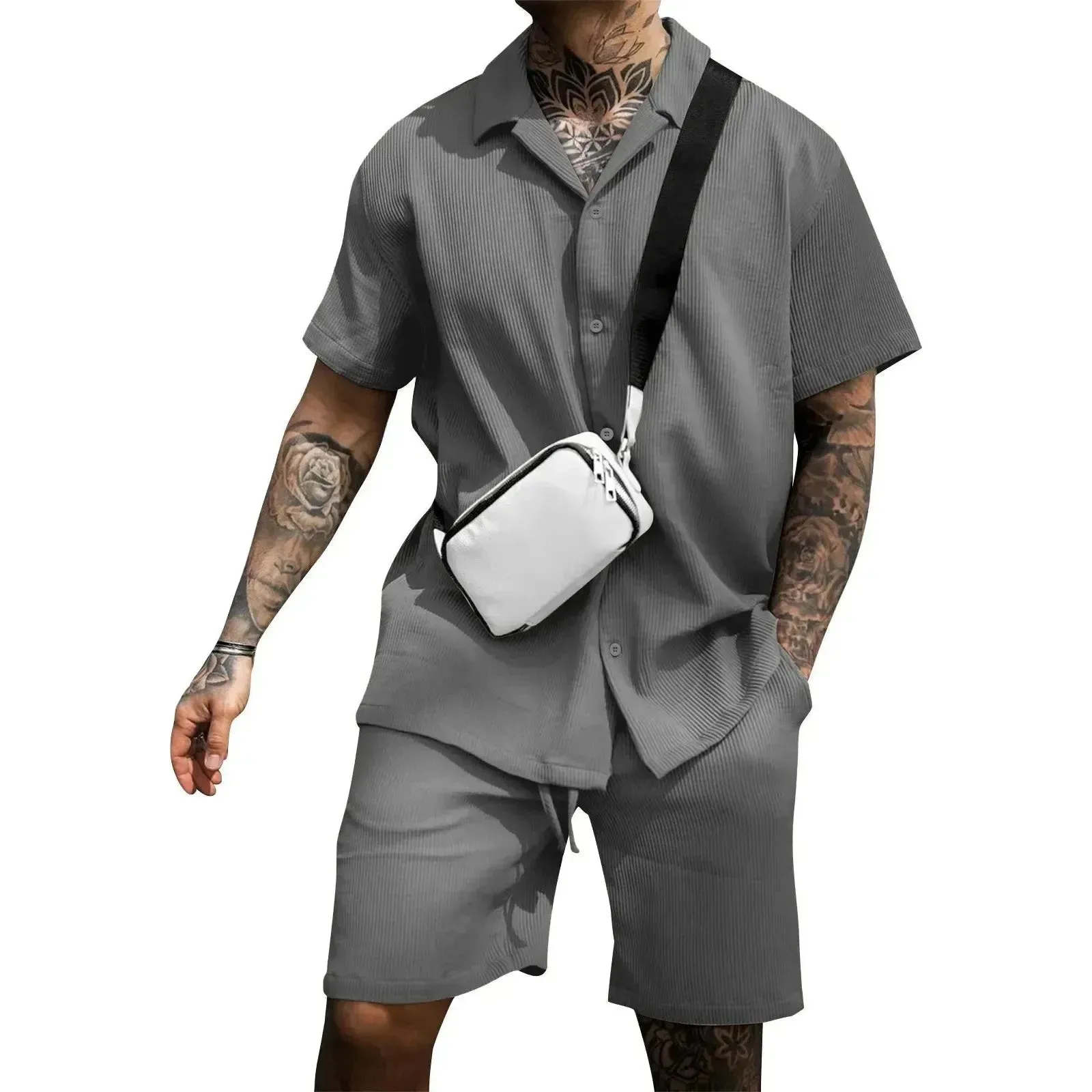 Erik Set - Stilvolles Sommer-Set für Herren (Shirt   Shorts)