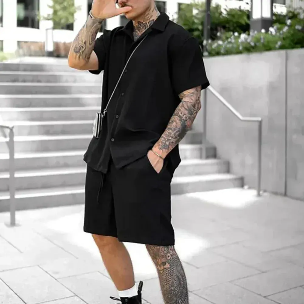 Erik Set - Stilvolles Sommer-Set für Herren (Shirt   Shorts)