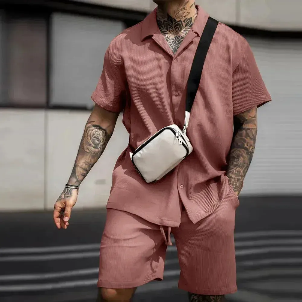 Erik Set - Stilvolles Sommer-Set für Herren (Shirt   Shorts)
