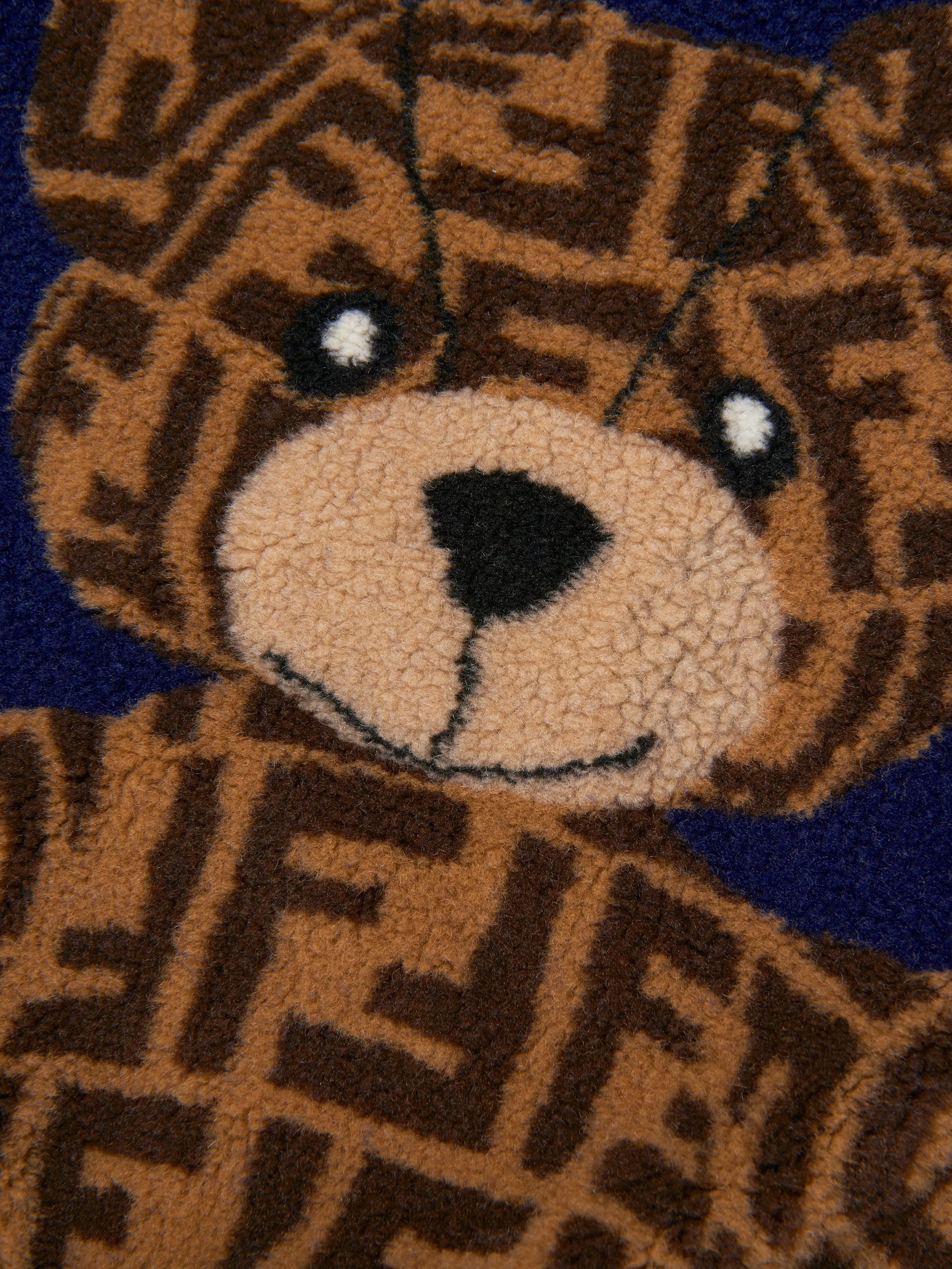 Fendi Kids Teddy Half-zip Sweatshirt