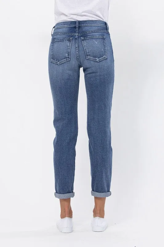 Fly Girl Distressed Boyfriend Jeans