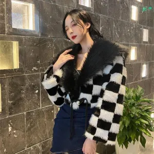French Chic Faux Fur Jacket